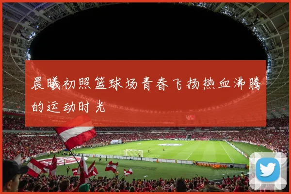 晨曦初照篮球场青春飞扬热血沸腾的运动时光